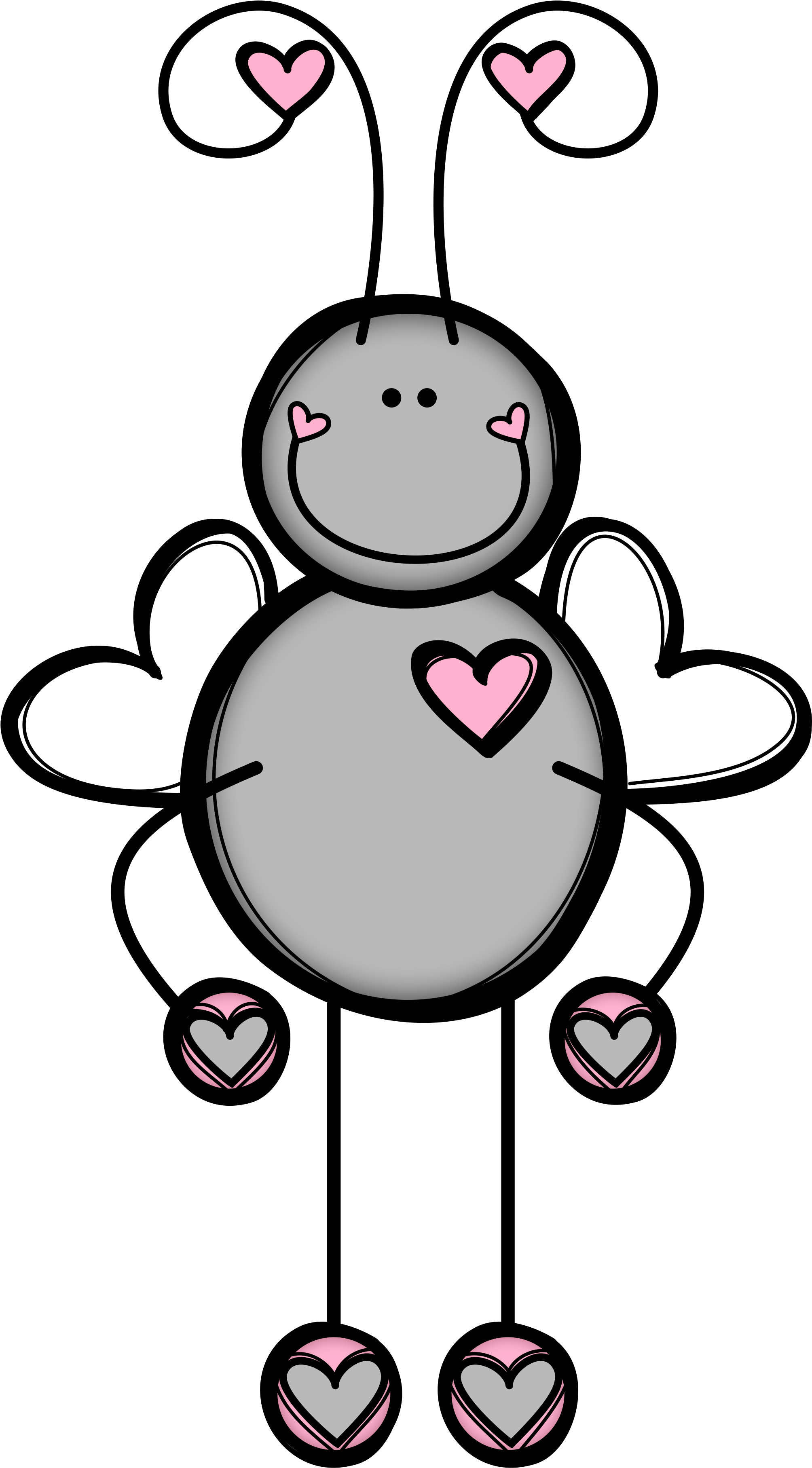 *✿*fauna Enamorada*✿* - Dibujos Para Tarjetas Blanco Y Negro De Amistad (2417x4042)