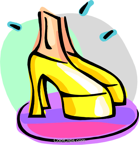 Groovy Tuesday Clipart - Schuh Clip Art (458x480)