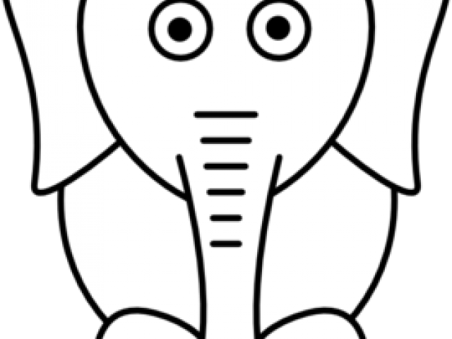 White Elephant Clipart - Elephants Clipart Transparent (640x480)