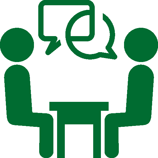 Job Interview Training - Face To Face Icon (512x512)