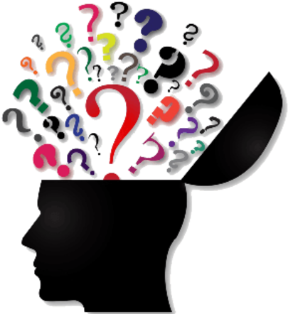 Self And Psychology Course - Brain With Question Marks (500x470)