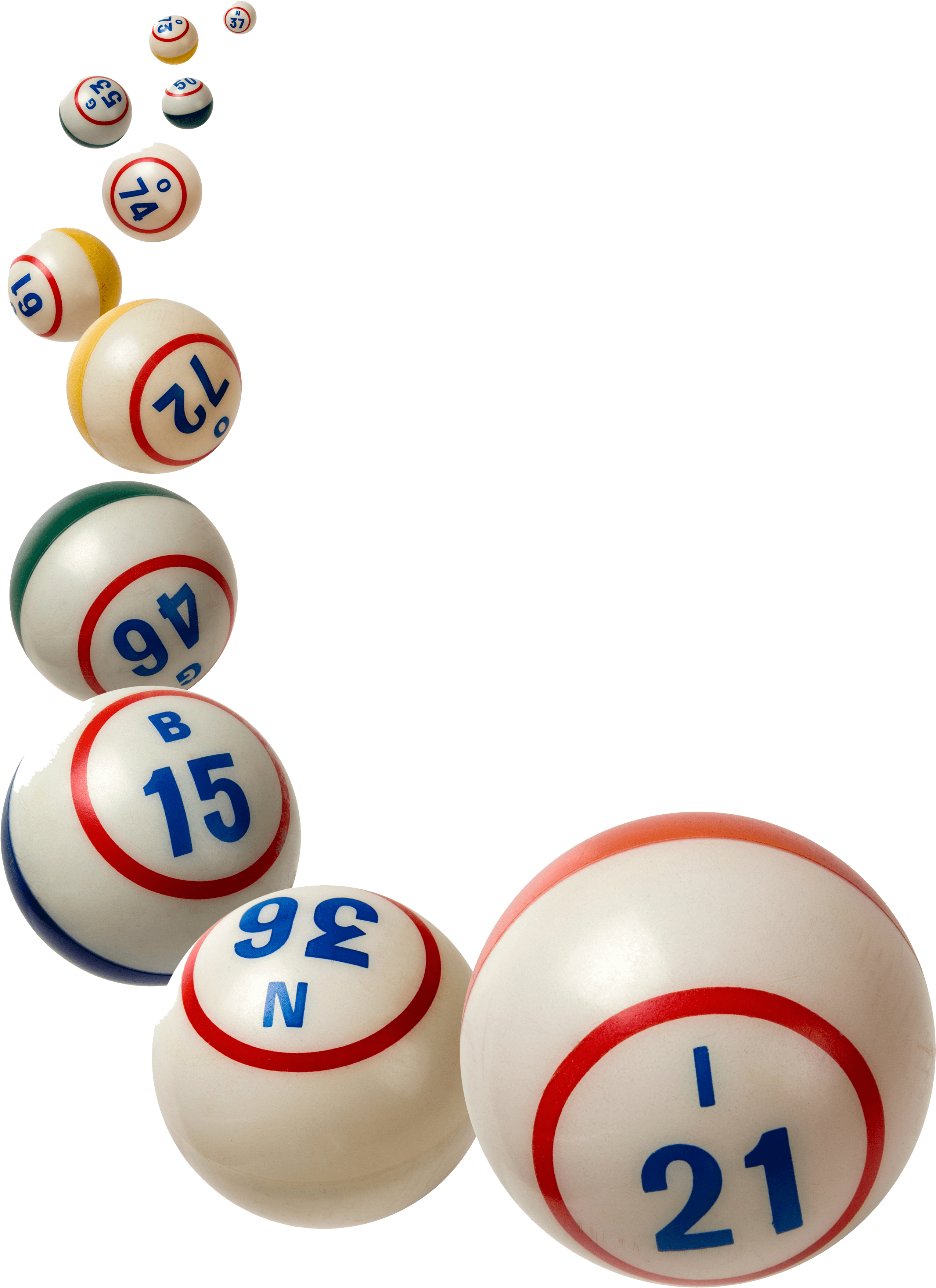 Bingo Night Clip Art Transparent - Bingo Balls (2700x3600)