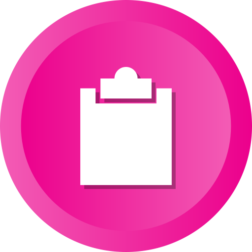 Clipboard Board Form Poll Buffer Icon Size - Wallet Icon Pink (512x512)