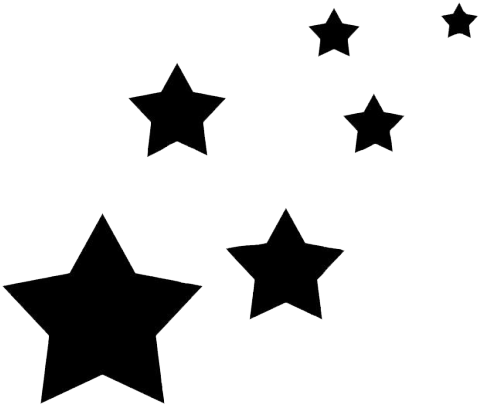 Black Star Tumblr Png (500x475)