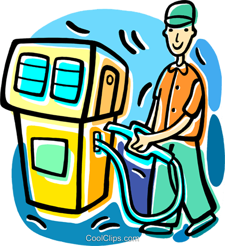 Gas Station Fill Up Royalty Free Vector Clip Art Illustration - H2 H1 V 2 2g (438x480)