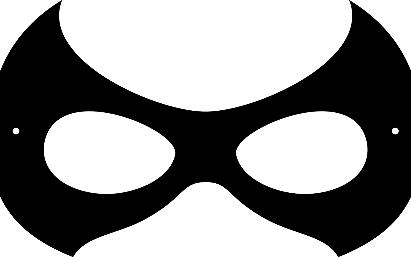 Superhero Mask Clipart Free Download Best Superhero - Robin Mask Png (1368x855)