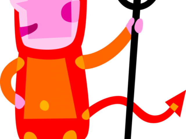 Satanic Clipart Devil Pitchfork - Vector Graphics (640x480)