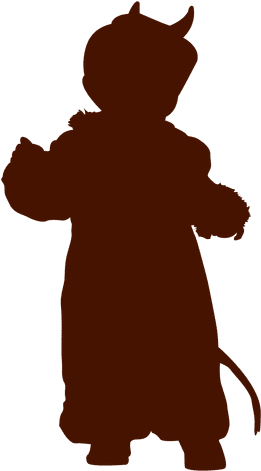 Picture Transparent Download Devil Pitchfork Clipart - Halloween Costume Silhouette Png (512x512)