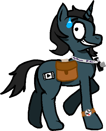 Pinkamenadianepi, Camera, Compass, Oc, Oc - Cartoon (491x535)