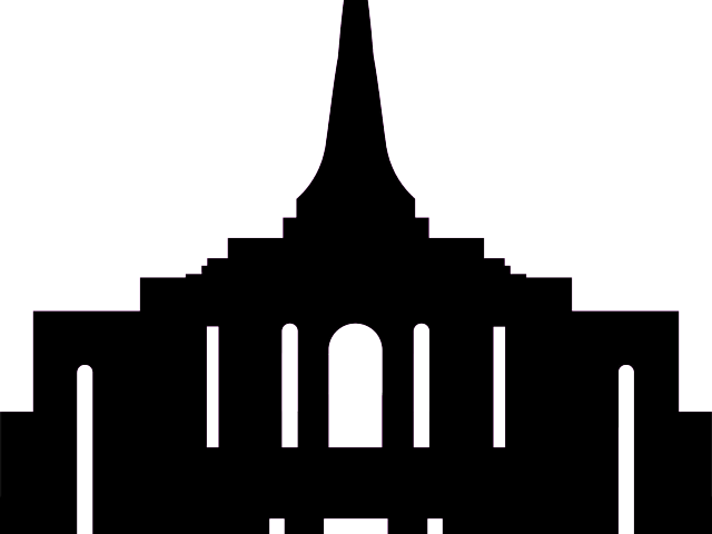 Steeple Clipart Church Temple - Siluetas De Templos Sud (640x480)