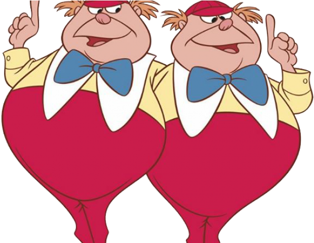 Caterpillar Clipart Alice In Wonderland - Tweedle Dee And Tweedle Dum Png (640x480)