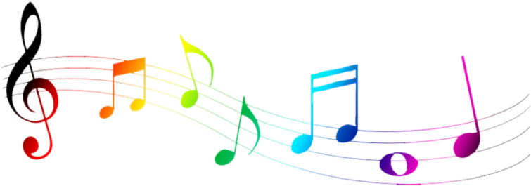 Hanukkah Music Online & Satellite Radio Great Holiday - Colorful Musical Note Symbol (800x277)