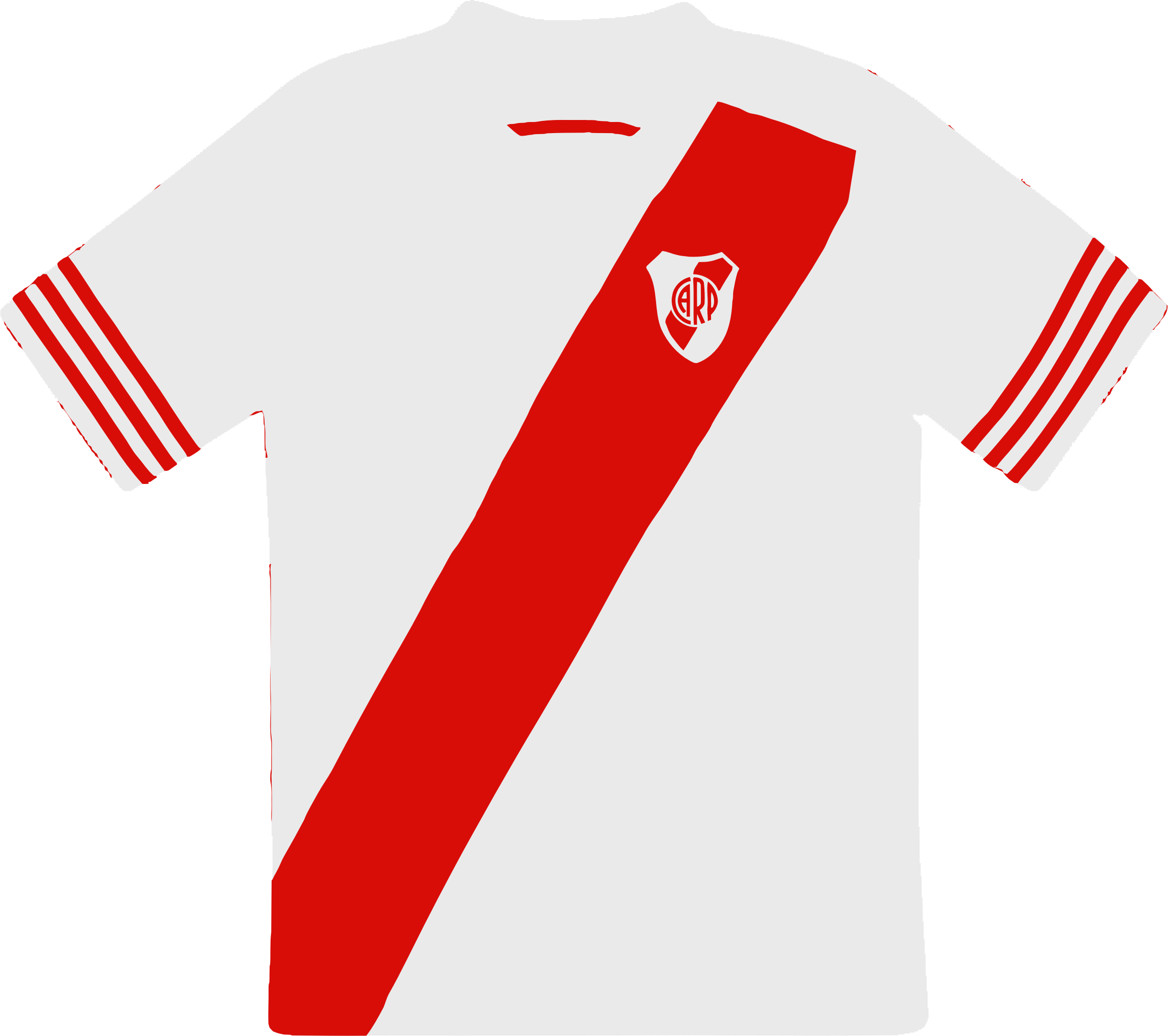 Clipart River Plate Camiseta - Camiseta De River Plate Sin Publicidad (2318x2055)