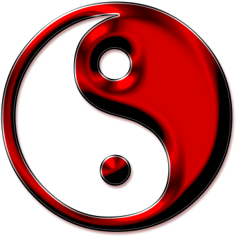 Red Top Heart Yin Yang Tattoo Images Png Images - Yin Yang Royalty Free (400x400)