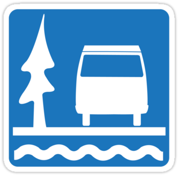 A Campervan Sticker - Vw Bus (375x360)