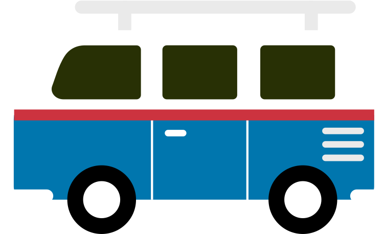 Volkswagen Van Flat Icon Vector - Toy Vehicle (1024x1024)