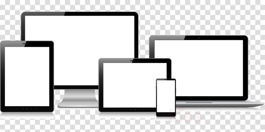 Mac Tablet Phone Png Clipart Laptop Handheld Devices - Laptop Tablet Smartphone Png (900x450)