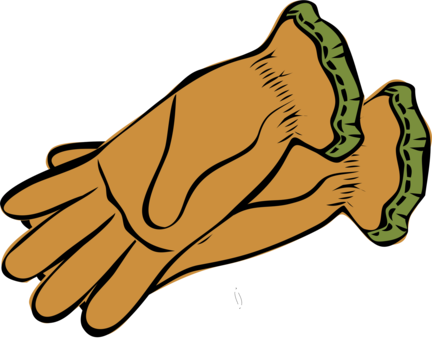 Glove Computer Icons Download Garden Cartoon - Gloves Clipart (432x340)