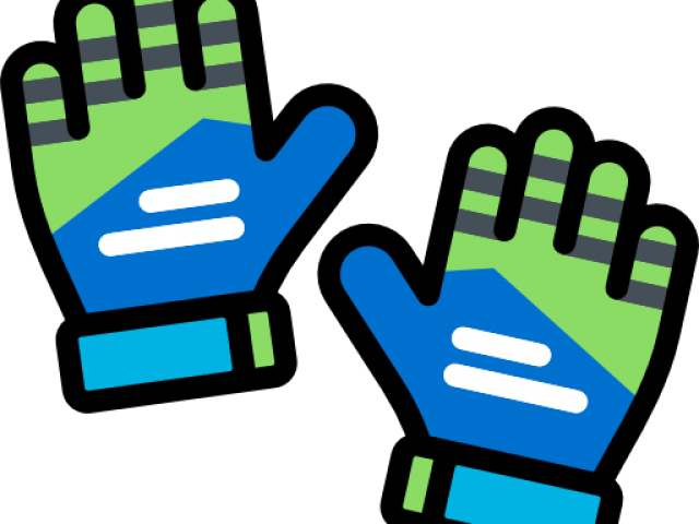 Glove Clipart Goalie Glove - Soccer Goalie Player Clipart (640x480)