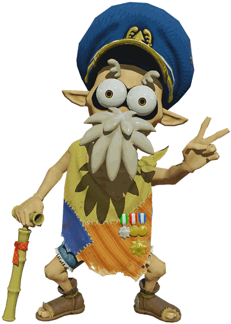 He May Look A Little Tattered, But You'll Definitely - Cap N Cuttlefish Splatoon 2 (800x779)