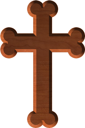 Stepped Gothic Cross 002 A - Cross (287x431)