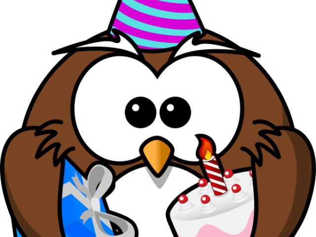 Gothic Clipart Birthday - Cartoon Owl (640x480)