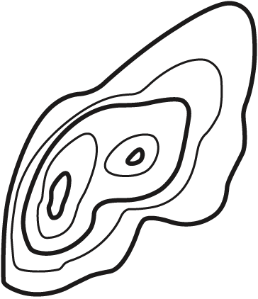 Map Topography - Line Art (364x422)