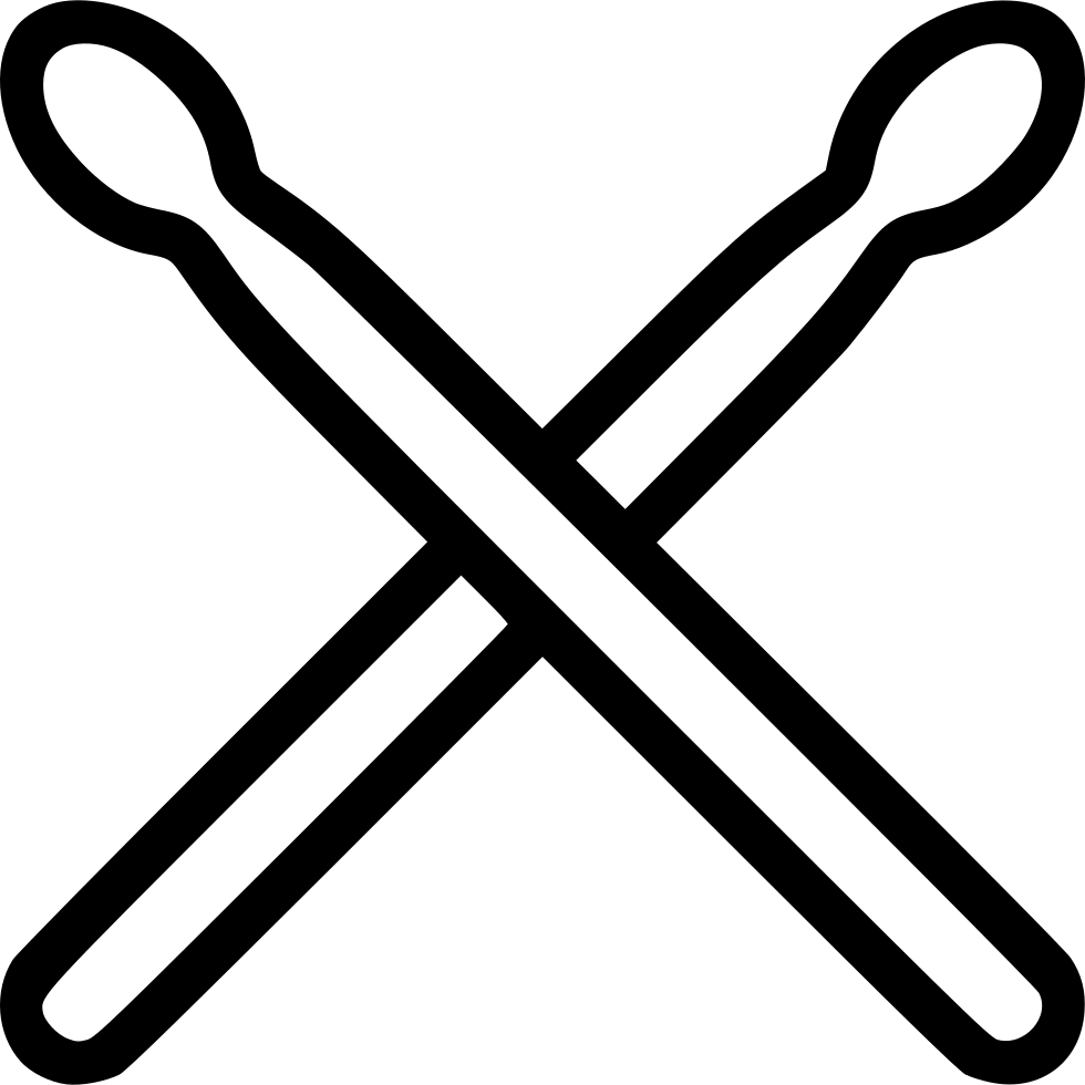 Drum Clipart Svg - Drum Sticks Icon (980x980)