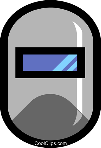 Welder's Mask Royalty Free Vector Clip Art Illustration - Circle (327x480)