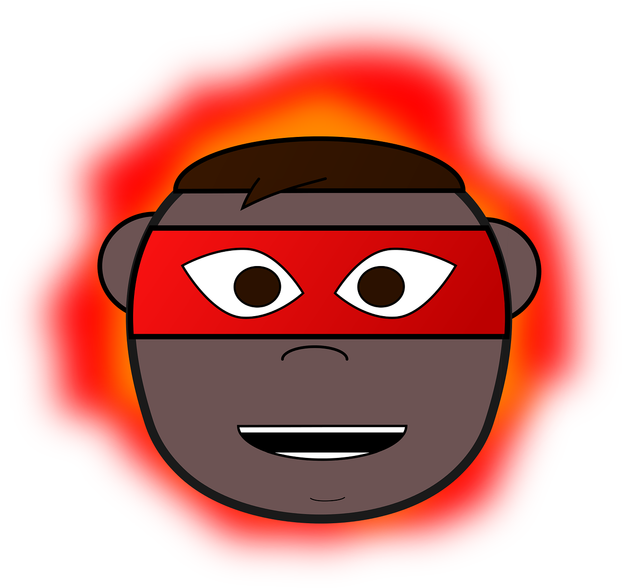 Superhero Hero Fire - Clip Art (1280x1203)