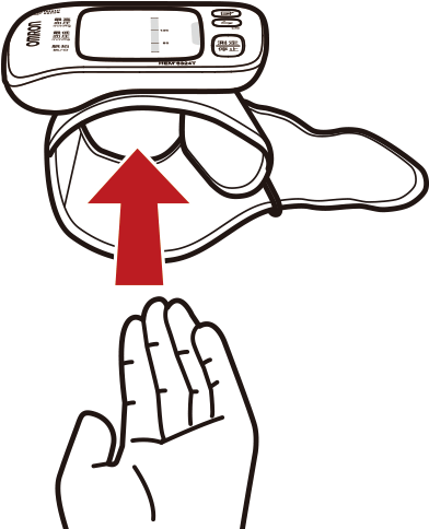 Wrap The Cuff Around Whichever Wrist Is Easier To Apply - 手首 血圧 計 付け方 (600x500)
