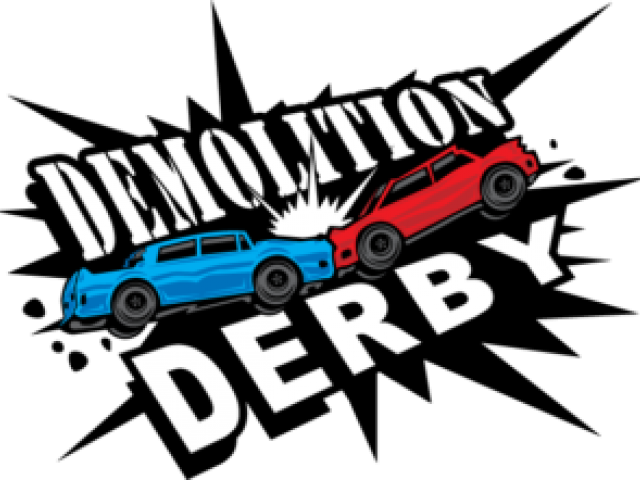 Race Car Clipart Demolition Derby - Demolition Derby (640x480)