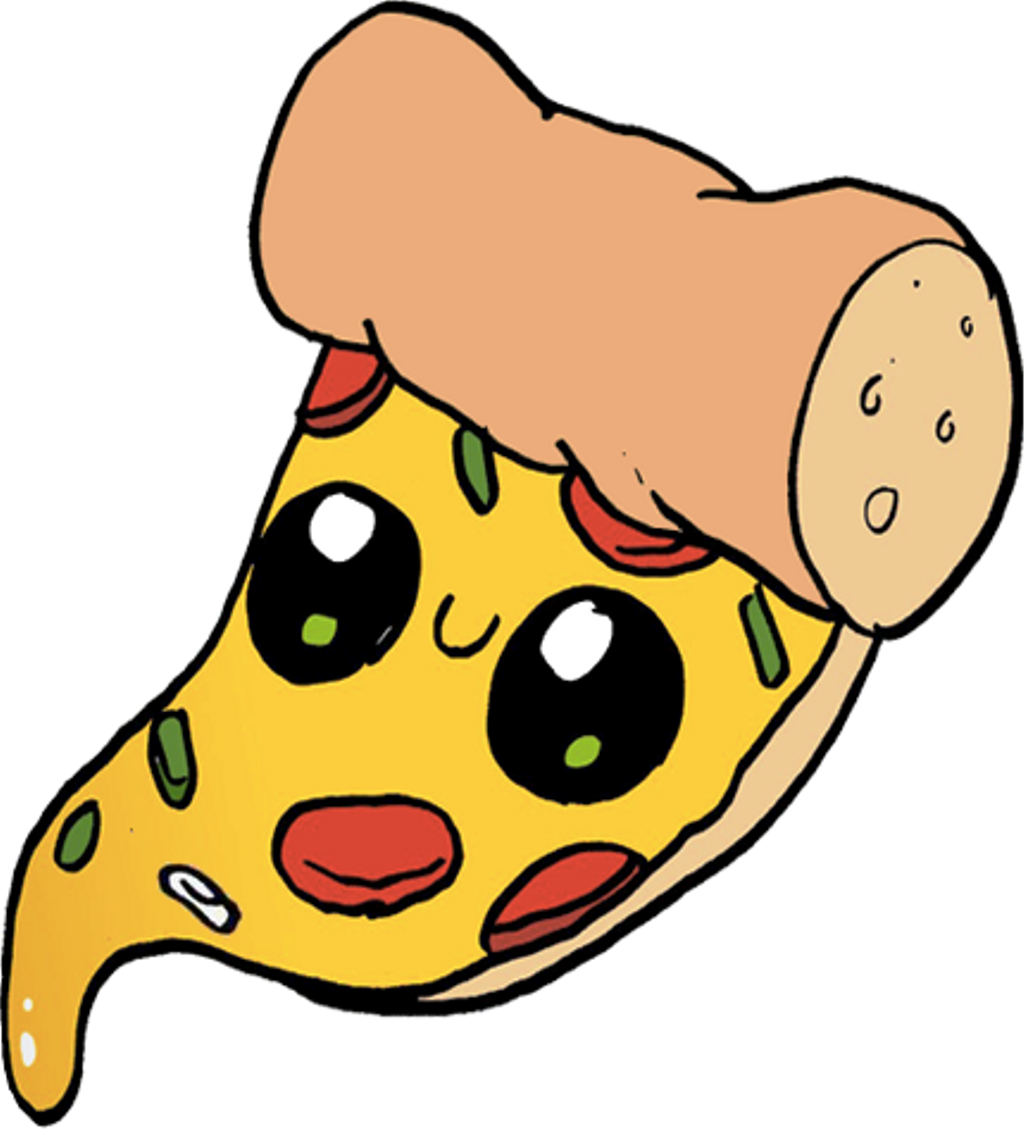 Cute Pizza Drawing Kawaii (1024x1129)