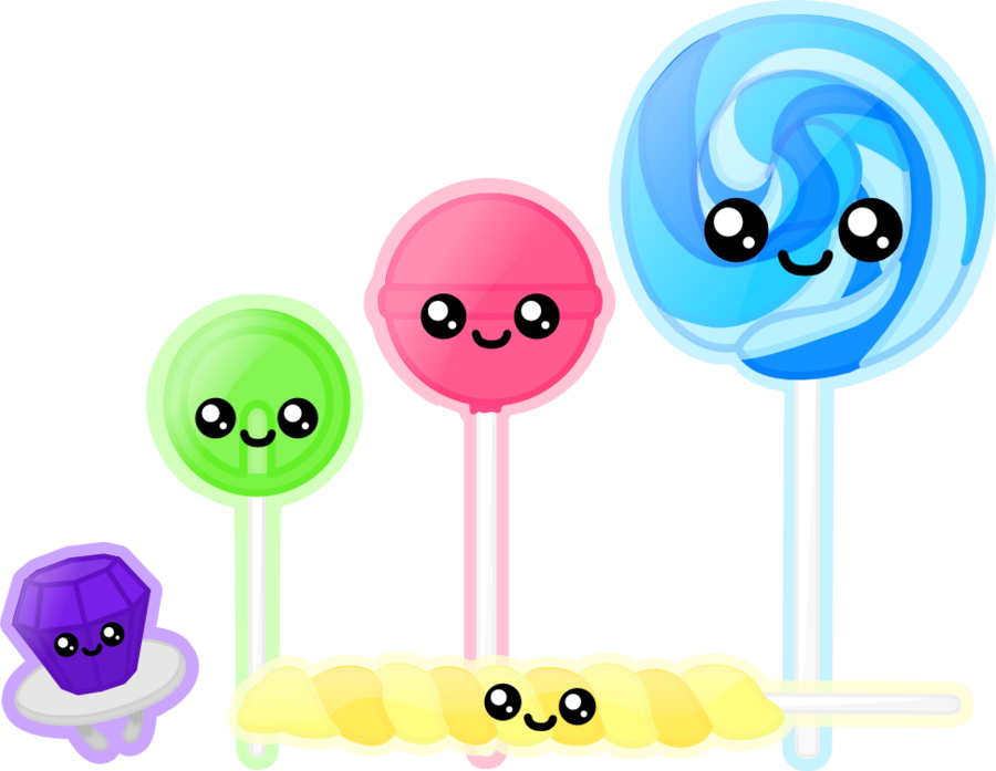 Dd Lollipops By Amis On Deviantart - Cute Drawings Of Lollipops (900x697)