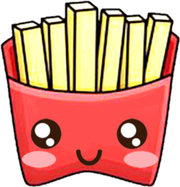 Fries Clipart Kawaii - Cute Kawaii Kawaii Food (720x664)
