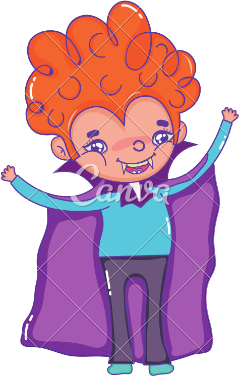 Boy Vampire With Teeth And Casual Clothes - Stock Photography (800x800)