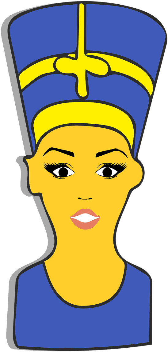 Nefertiti Emoji Clipart - Nefertiti Png (1280x1280)