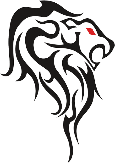 Free Png Download Leo Tribal Tattoos Drawing Png Images - Lion Tattoo Png (480x676)