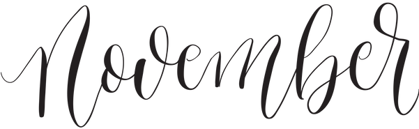 The Month Of November Is Dedicated To The Poor Souls - Calligraphy (600x265)