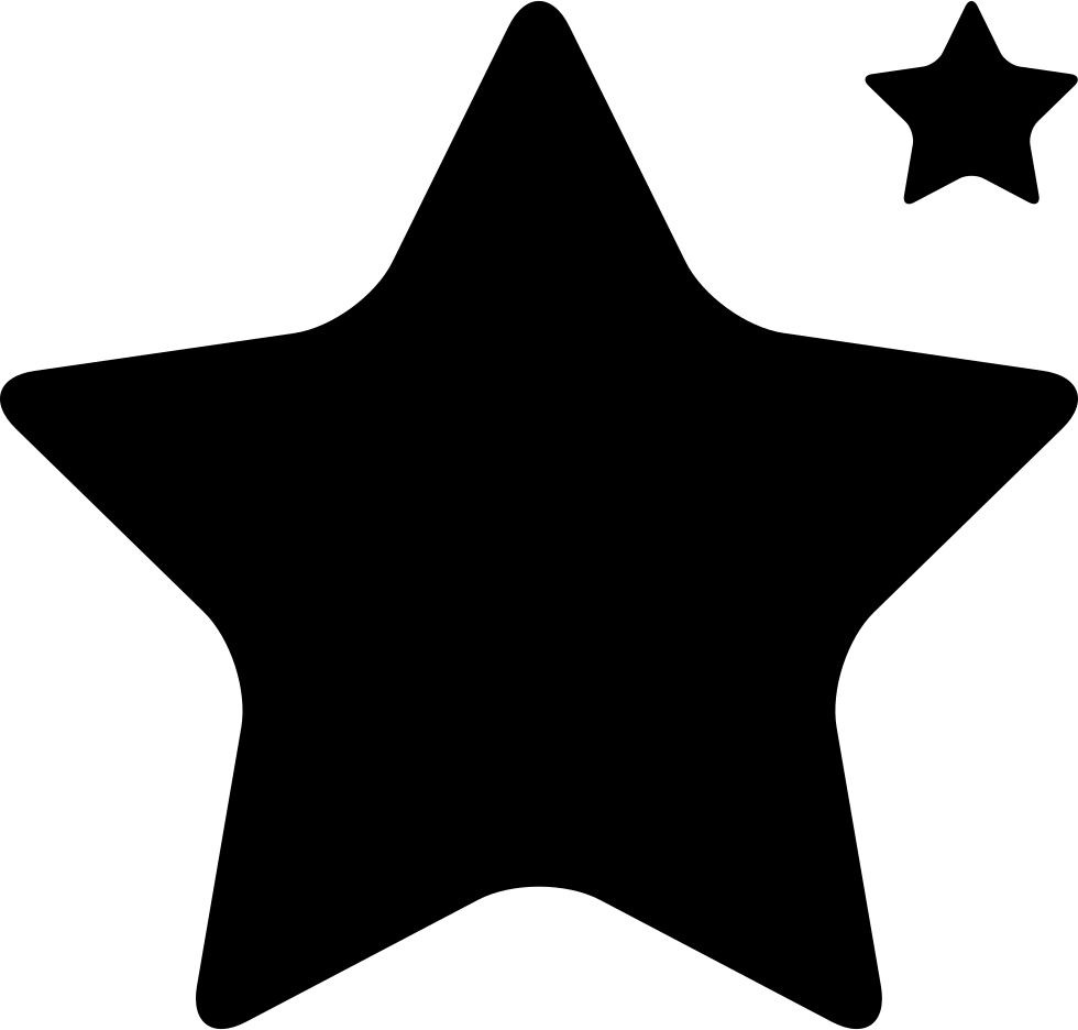 Big And Small Svg Png Icon Free - Five Pointed Star Png (980x936)
