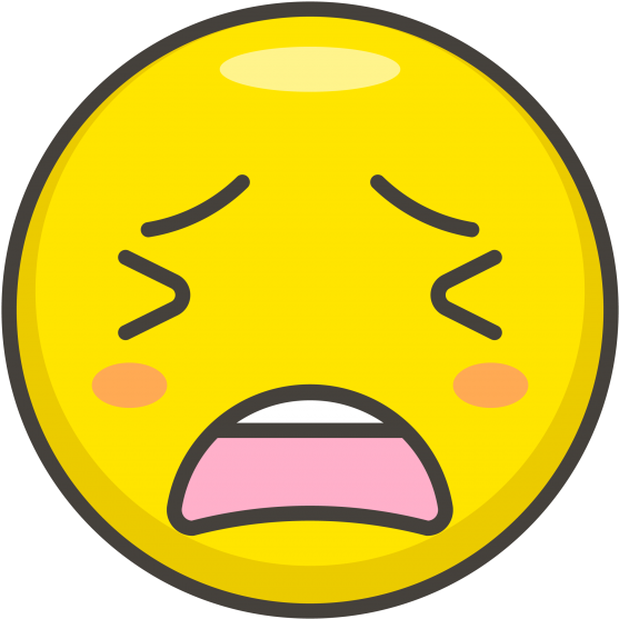 Tired Face Emoji - Emoji Muntah (866x650)