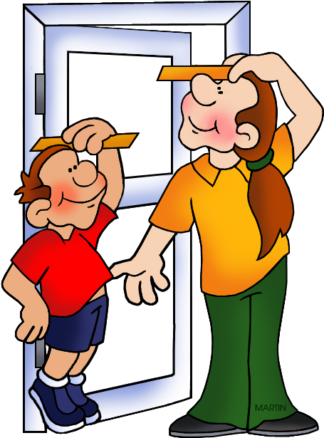 Growing - Phillip Martin Clipart Measuring (491x648)