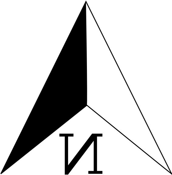 North Arrow Transparent Background - Triangle (566x575)