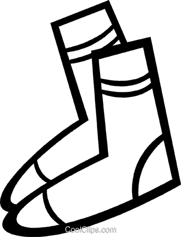 Wool Socks Royalty Free Vector Clip Art Illustration - Wool Socks Royalty Free Vector Clip Art Illustration (367x480)
