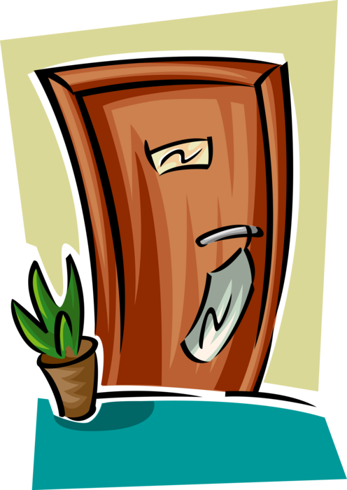 496 X 700 2 - Hotel Door Clip Art (496x700)