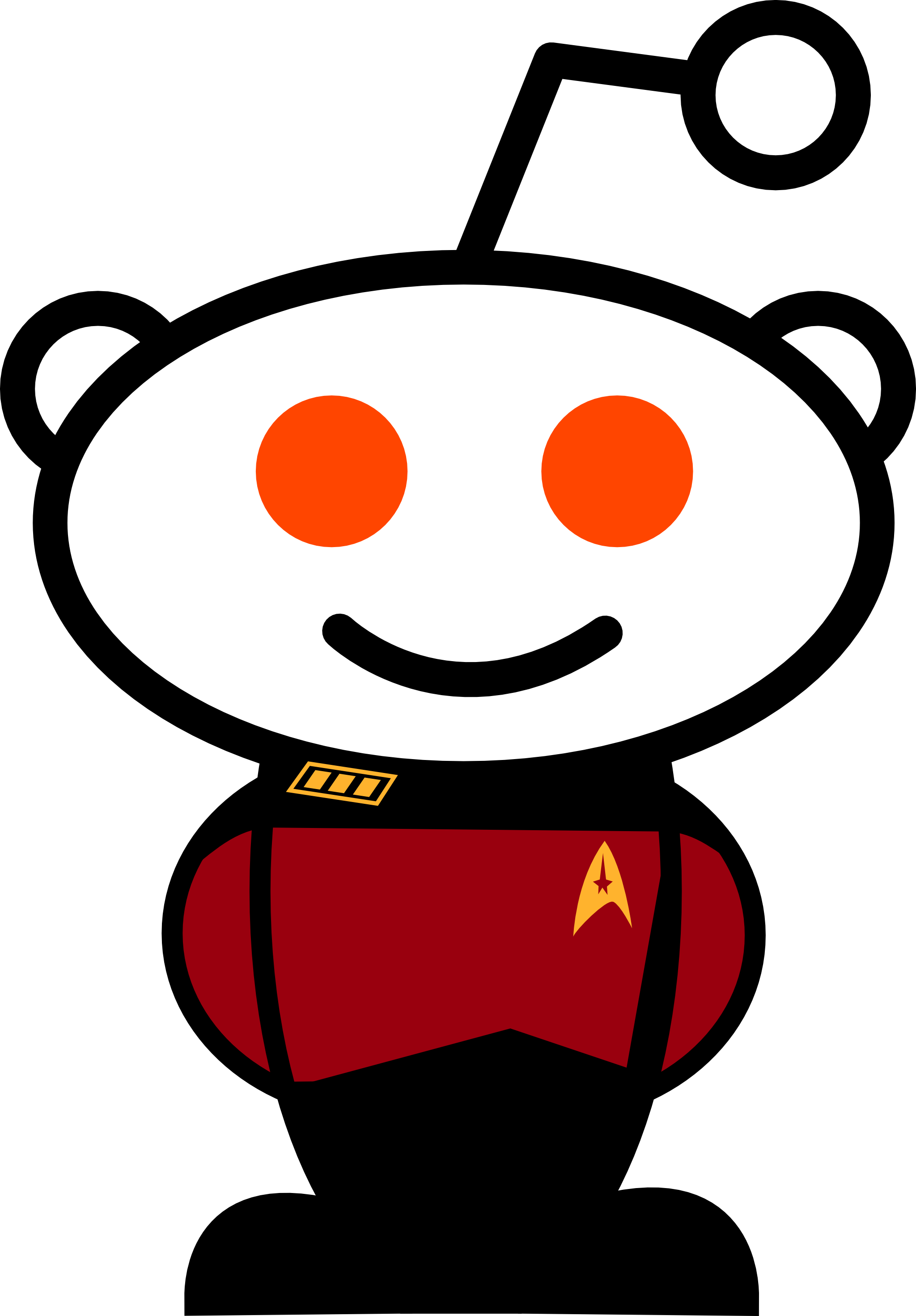 Star Trek Reddit Transparent Background - Reddit Alien (2048x2942)