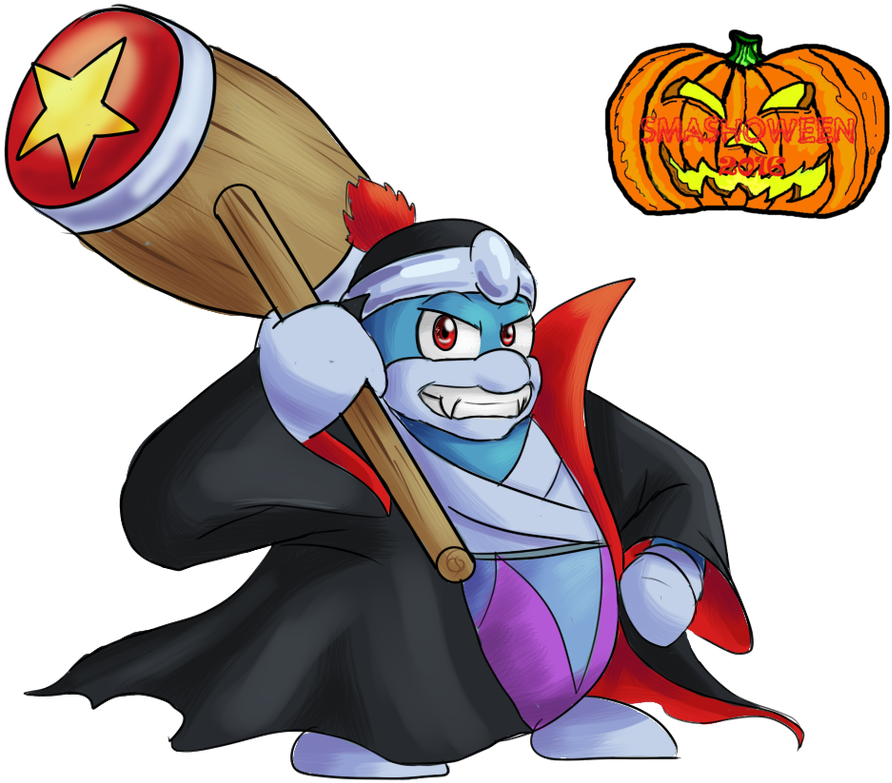 Smash O Ween Art Jam Collab - King Dedede Vampire (967x826)