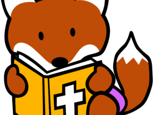 Fox Clipart Reading - Fox Clipart (640x480)