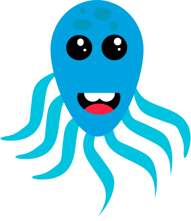 Octopus Cephalopod Cartoon Animal - Clip Art (648x750)