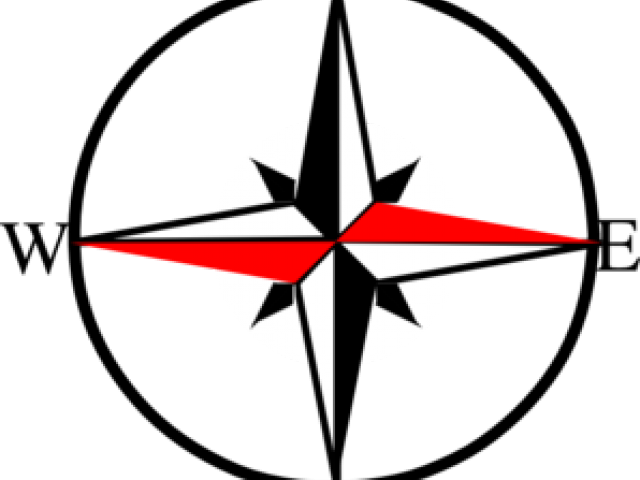 East Clipart Compass Symbol - North South East West Clipart (640x480)
